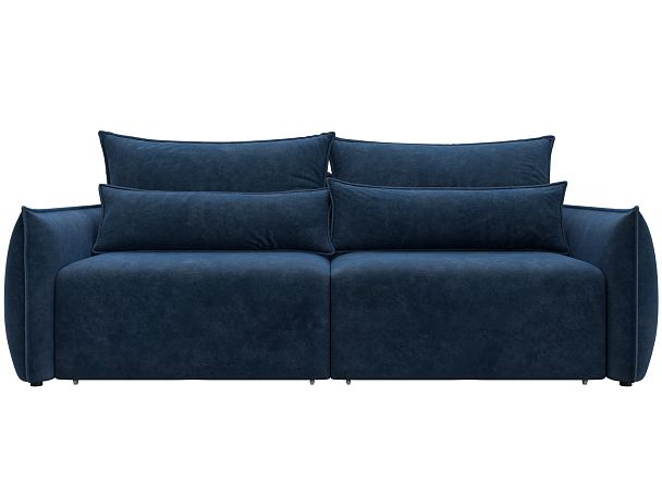 Диван прямой Лига-051 НПБ Велюр синий - Вид 2