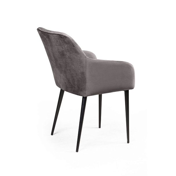 Стул Robert поворотный 90 градусов, функция возврата, антишум, бархат светло-серый 26 - Вид 4