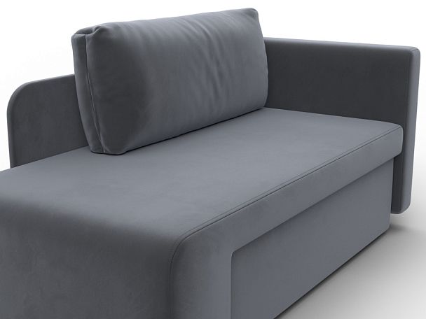 Кушетка Лига-097 Велюр серый - Вид 4