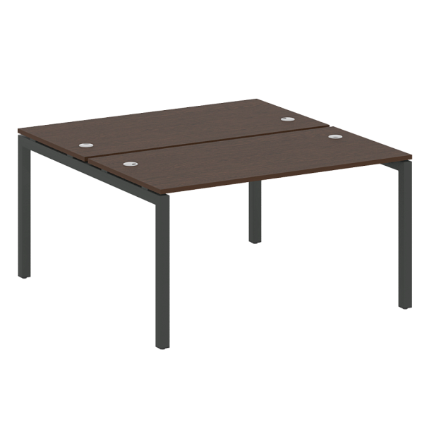 Metal System Quattro Р. ст. на П-образном м/к 50БП.РАС-СП-2.3 Венге/Антрацит металл 1400*1475*750 - Вид 1