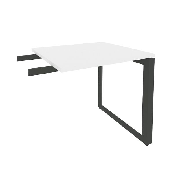 Onix Direct Брифинг-приставка на О-образном м/к O.MO-BR-7 Белый бриллиант/Антрацит металл 780*720*750 - Вид 1