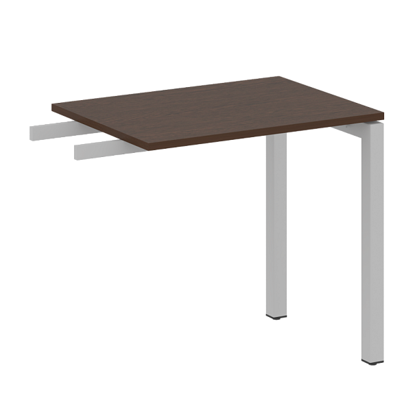 Metal System Quattro Приставной элемент на П-образном м/к 50БП.ПР-2 Венге/Серый металл 800*600*750 - Вид 1