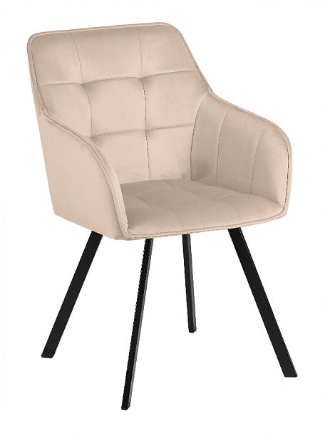 Кресло поворотное Мони, Confetti cream/черный - Вид 4