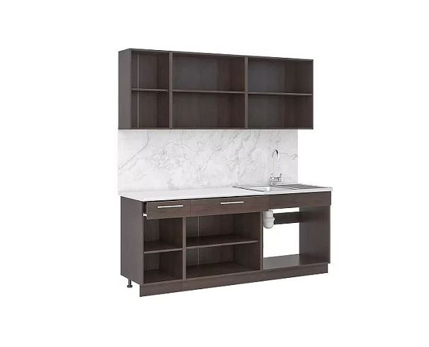 кухня Маша (2,0 м) венге/дуб крафт белый - Вид 2