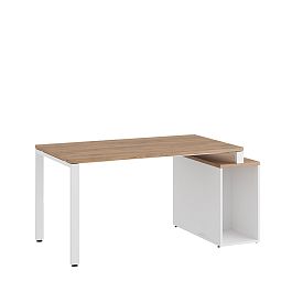 Стол на опорной тумбе Tess 140x80x75 дуб крафт золотой - Фото предпросмотра