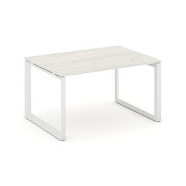 Style Project Next Стол переговорный SN-59O.SPRG-003.3 Дуб Наварра/Металл Белый 1380*980*750 - Фото предпросмотра