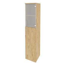 Onix Шкаф высокий узкий правый O.SU-1.7 (R) Тиквуд светлый 400*420*1977 - Фото предпросмотра