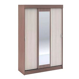 Шкаф-купе "Бася" 2.3м В Ясень темный/Ясень светлый с зеркалами - Фото предпросмотра