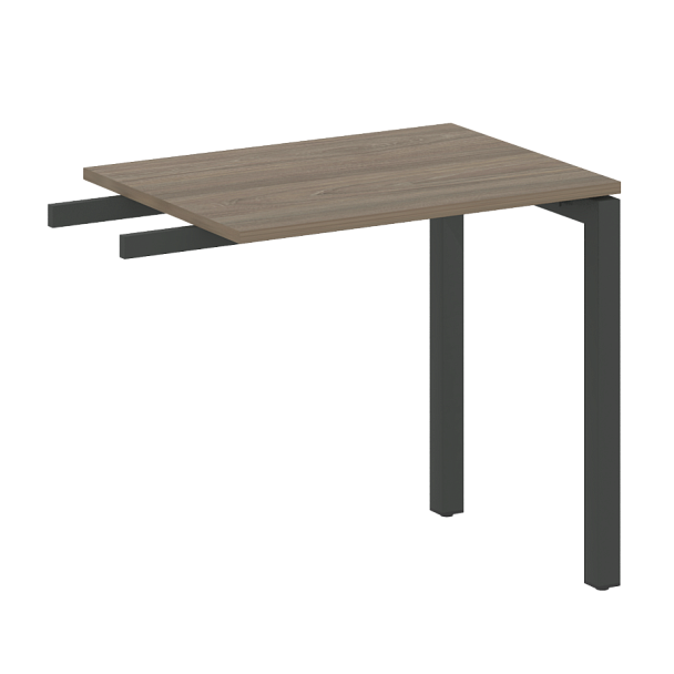 Metal System Quattro Приставной элемент на П-образном м/к 50БП.ПР-2 Вяз/Антрацит металл 800*600*750 - Вид 1