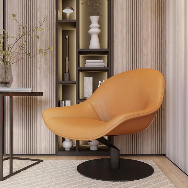 Лаунж кресло Zero Gravity с механизмом кручения, оранжевый - Вид 10