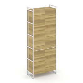 Rift Шкаф 5 ниш широкий RF.SS-51 Дуб Винченцо/Металл Белый 798*396*2010 - Фото предпросмотра