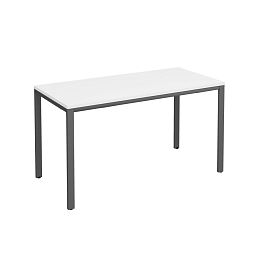 Стол письменный на металлокаркасе МП2 Комфорт МП2 К.А2 162 БП белый премиум / антрацит - Фото предпросмотра