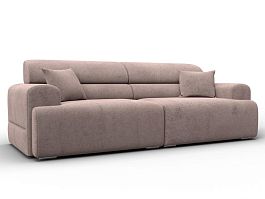 Диван прямой Лига-109 НПБ Велюр бежевый - Фото предпросмотра