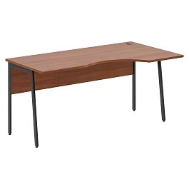 Стол прямой СА-1P(R) Орех Французский/Антрацит 1600х900х755 IMAGO PLUS - Фото предпросмотра