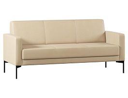 Диван Everprof Gamma трехместный Экокожа Бежевый - Фото предпросмотра