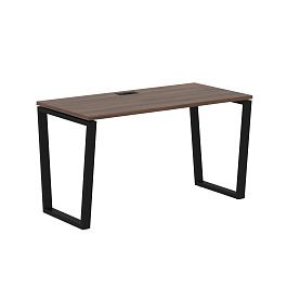 Стол прямой EVST 1367 Дуб Денвер тёмный/Черный 1360х670х750 EDIS - Фото предпросмотра