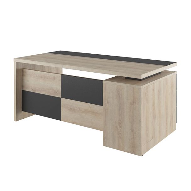 Стол руководителя левый Fort 180x90x79 дуб каньон - Вид 1