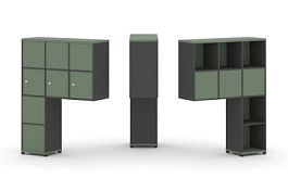 Concept Надставка высокая CN.DNV-010 Кобо/Антрацит/Металл Антрацит 1099*350*1486 - Фото предпросмотра