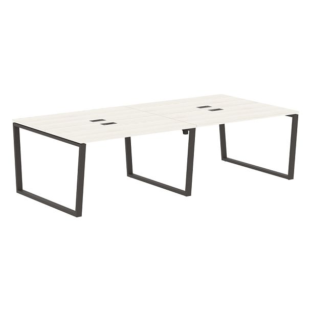 Стол 4-х местный EVWST 2713 Ясень Траун/Мокко 2726х1346х750 EDIS - Вид 1