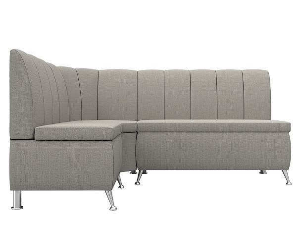 Диван кухонный угловой Кантри левый угол Рогожка бежевый - Вид 2