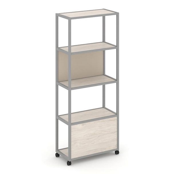 Shelf Mobile Стеллаж 5 уровней 1 секция VR.LT-STK-503.10 Денвер Светлый/Металл Серый/W-04 1000*400*2000 - Вид 2