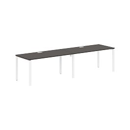 Стол 2-х местный EUWST 3180 Мокко/Белый 3126х800х750 EDIS - Фото предпросмотра
