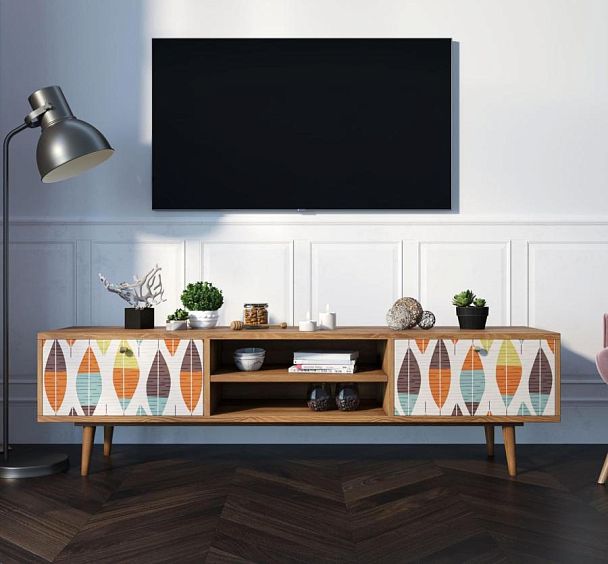 Комод Berber с нишей низкий под TV принт 48 арт BB49/Print_48 - Вид 5