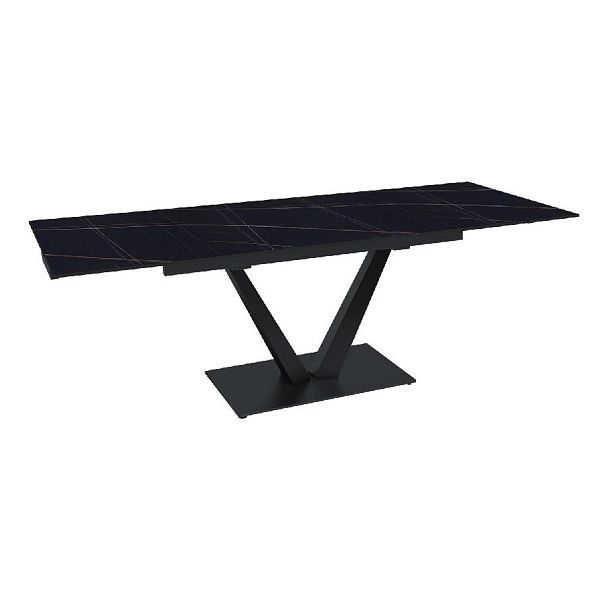 Стол раскладной Malibu (140+40+40), керамика матовая Blackgold - Вид 4