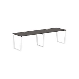 Стол 2-х местный EVWST 2780 Мокко/Белый 2726х800х750 EDIS - Фото предпросмотра
