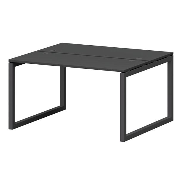 Бенч двойной на металлокаркасе СМС2-О-16К.120.Пр50 Графит/Антрацит 1600x1236x750 Смарт - Вид 1