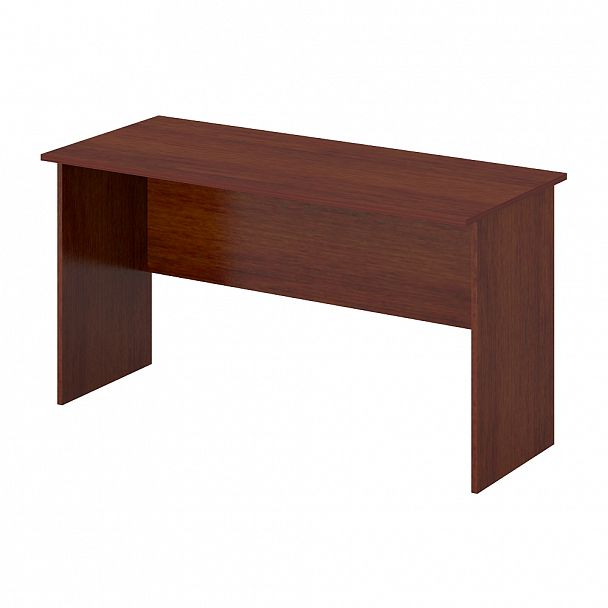 Стол офисный рабочий "Логистика" ПК-ЛОГ-СТ140Х60Д/25-В1-34 миланский орех темный - Вид 1