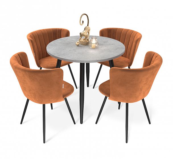 Обеденная группа Sheffilton SHT-DS239 бет.чикаг.свет.-сер./песчан.буря/чер.муа - Вид 2