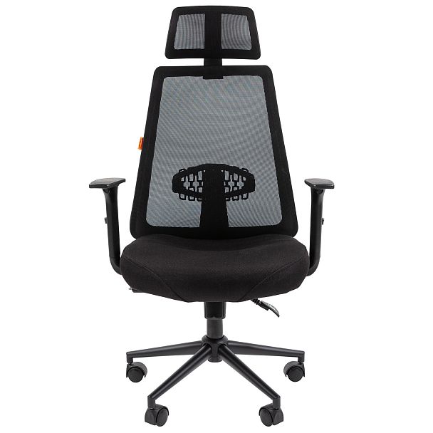 Офисное кресло CHAIRMAN 535 BLACK, ткань/сетка, черный - Вид 2