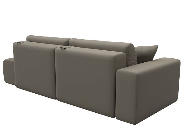 Диван прямой Лига-036 НПБ Модерн подлокотник слева Экокожа бежевый - Вид 6