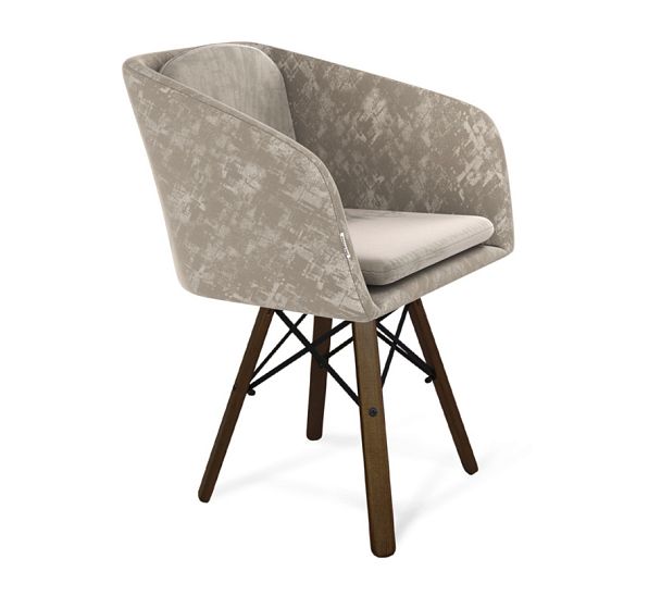 Стул Sheffilton SHT-ST43-1/S70 карамельный латте/темный орех/черный - Вид 1