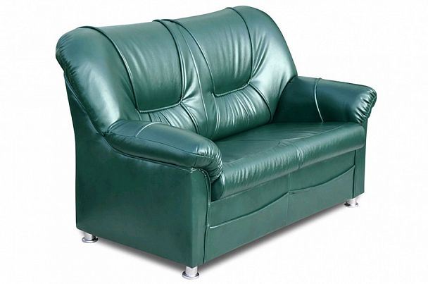 Дельта Диван 2-х местный 1420х850х880 экокожа зеленый "Диваны" ТК-002120400840 зеленый - Вид 1