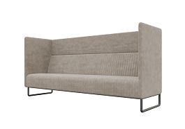 Bronks Диван трехместный BROS-3 Pallada 03/Металл Черный 2100*760*1180 - Фото предпросмотра