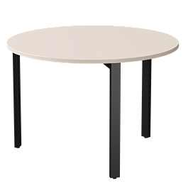 Стол переговорный Everprof EVO D1100 1100x755 Кашемир/Черный - Фото предпросмотра