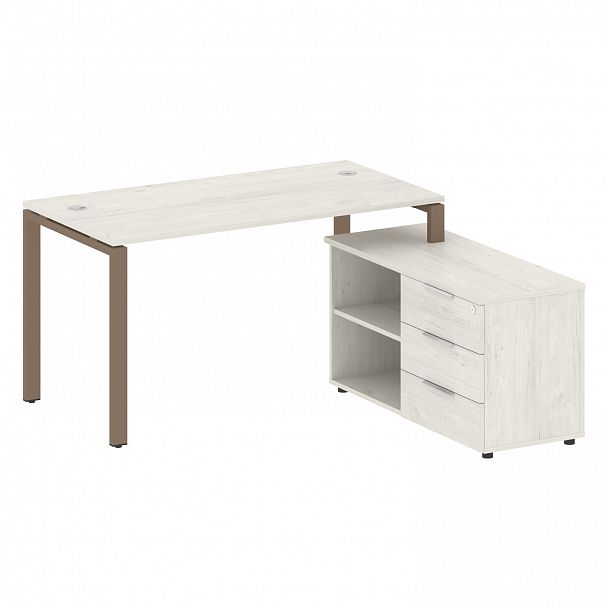 Рабочая станция "Metal System" БП.РС-СТС-2.3 дуб наварра/мокко - Вид 1