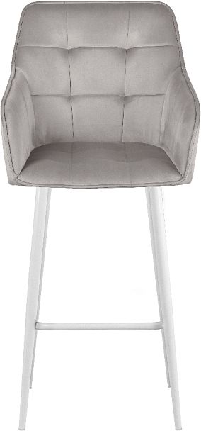 Комплект барных поворотных кресел Мони К, Confetti silver/белый, 2 шт. - Вид 3