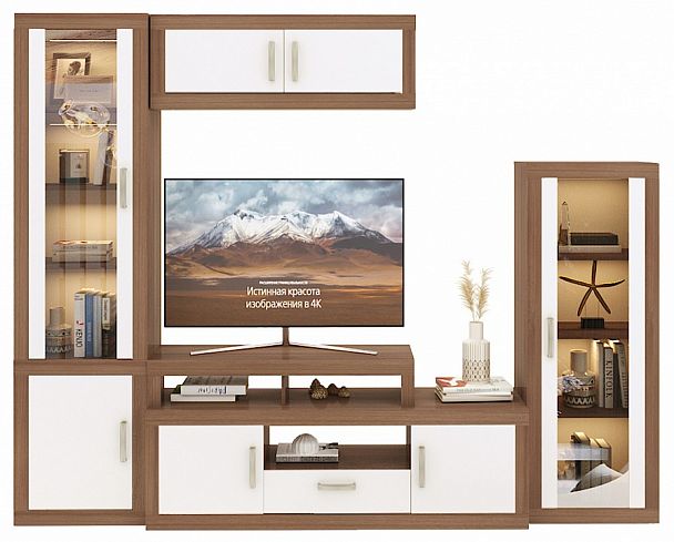 Стенка-горка Toivo ТОЙ-ГСТ 10 Белый/Шамони - Вид 1