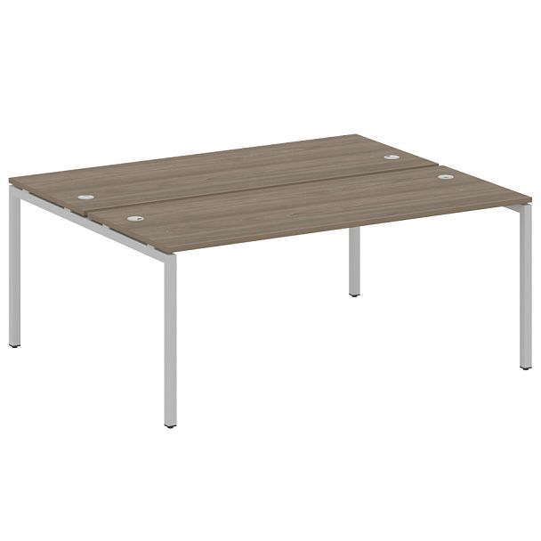 Metal System Quattro Р. ст. на П-образном м/к 40БП.РАС-СП-2.5 Вяз/Серый металл 1800*1475*750 - Вид 1