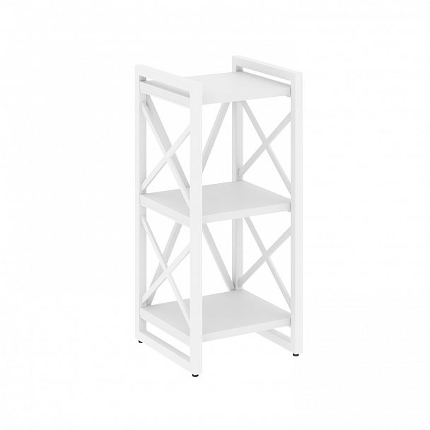 Стеллаж на опорах "Loft" VR.L-MST.O-3.4 белый бриллиант/белый - Вид 1