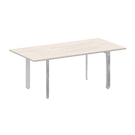 Стол переговорный на П-образном м/к "ONIX DIRECT LUX" M-O.MP-PRG-19 денвер светлый - Фото предпросмотра