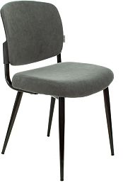 Стул для дома Бюрократ CH-K8 серый Alfa 44 металл черный на ножках (CH-K8_1/GREY) - Фото предпросмотра