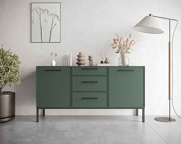 Комод две дверки и три ящика Nicole арт NEM08G - Вид 5