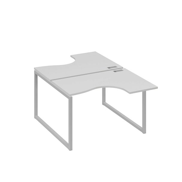 Рабочая станция эргономичная Классика каркас QUATTRO (2х120) A4 А4 Б4 180 БП серый / металлокаркас серый - Вид 1