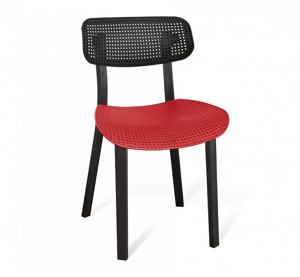 Стул Sheffilton SHT-S85 черный/черный/красный - Вид 2
