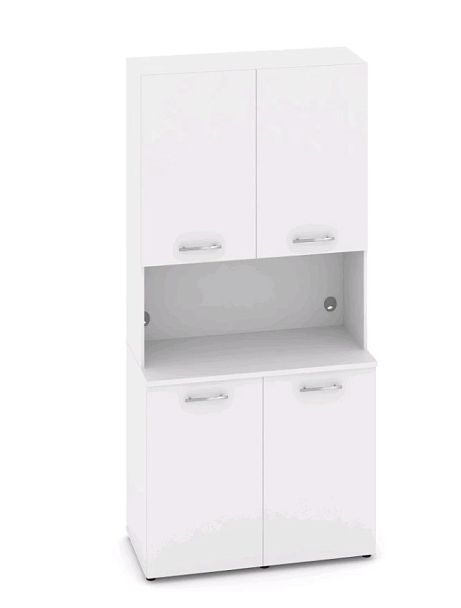 FIT Вариант № 7 MN-007 1200*600/420*2175/2178  Белый Бриллиант Кухни  Белый Бриллиант - Вид 1