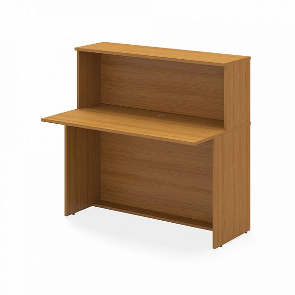 Стойка-ресепшн "Система-M" ПК-УНФО-СКР120х70-В1-24 ольха - Вид 1